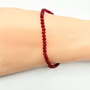 Red Beaded Bracelet